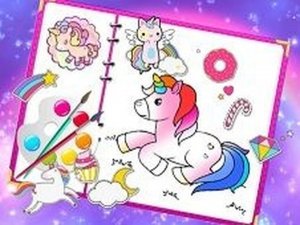 Unicorn Coloring Online Game Coloring Game