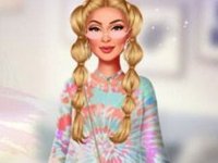 Colorful Tie Dye Fashion Design Game