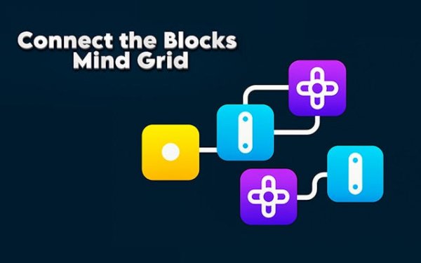 Connect the Blocks Mind Grid Logic Puzzle Online Game