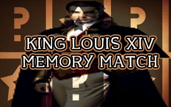 King Louis XIV Memory Match Puzzle Game