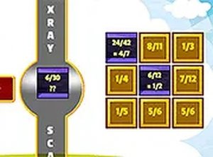 Fraction Pair X-Ray Puzzle